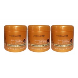 Mascara Capilar Volbucle Argan Oil Antioxidante Vitamina E 200grs Kit x 3u
