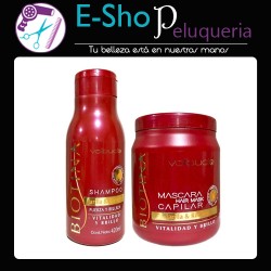 Kit Mascara Capilar + Shampoo Volbucle Biotina Anti Caspa Caida