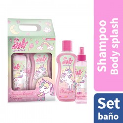 Set Body Splash 125 Ml + Shampoo 200 Ml Sally Algabo