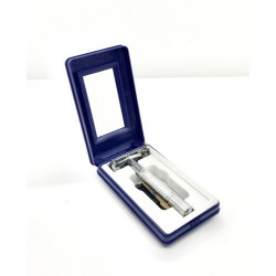 Kit Afeitadora Clasica Profesional Metal Barber Barba Makao + Hojas + Afeitar + Espuma