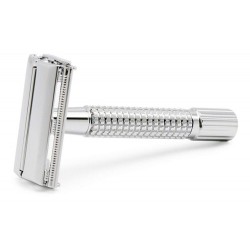 Kit Afeitadora Clasica Profesional Metal Barber Barba Makao + Hojas + Afeitar + Espuma