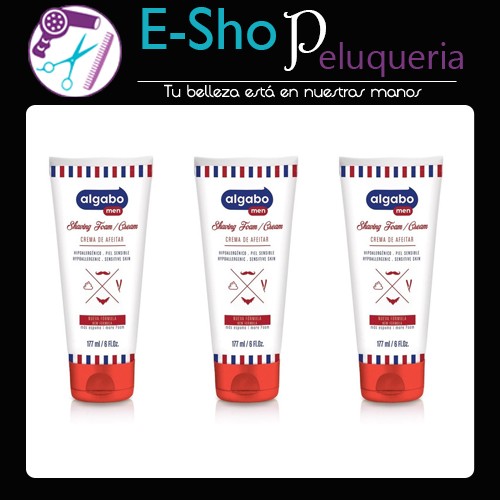 Crema de Afeitar shaving Cream Algabo x 177ml Kit x 3u