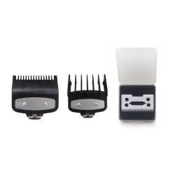 Kit Alzas Peines Guia Máquina 0,5 + 1,5 + Cuchilla Wahl Ceramica