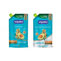 Kit Shampoo Algabo + Acondicionador Aguacate Palta y Argan x 300ml