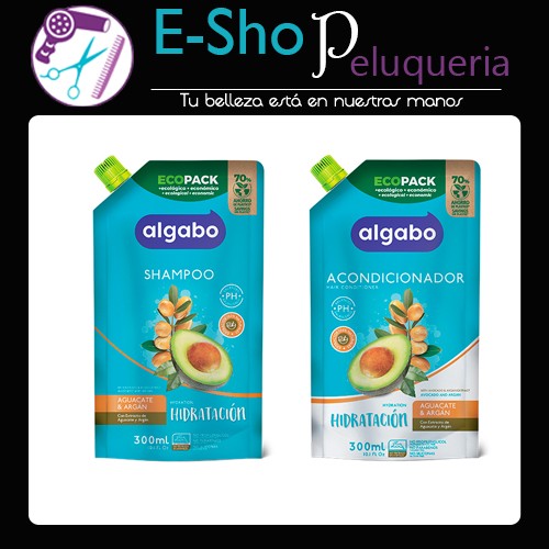 Shampoo Algabo + Acondicionador Aguacate Palta y Argan x 300ml