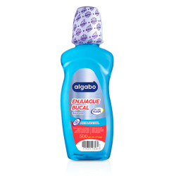 Enjuague Bucal Algabo Menthol 500 Ml Con Fluor Kit x 3u