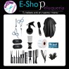 Kit Combo Barbería Tijeras Capa Set Peines Navaja Portatalco