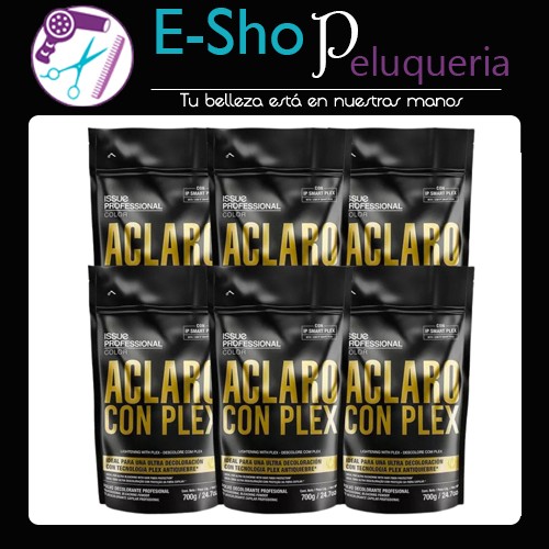 Issue Polvo Decolorante Aclaro Con Plex X 700grs Kit x6
