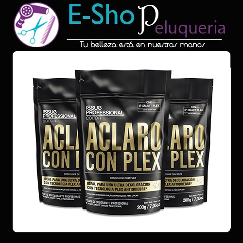 Issue Polvo Decolorante Aclaro Con Plex X 200grs Kit x 3u