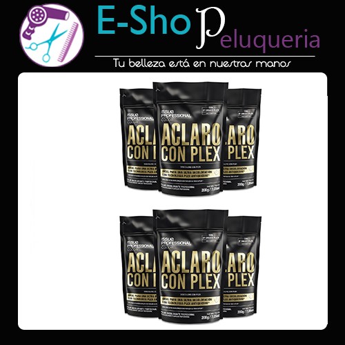 Issue Polvo Decolorante Aclaro Con Plex X 200grs Kit x 6u