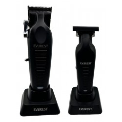 Kit Máquina De Corte Clipper + Patillera Trimmer Everest Commander