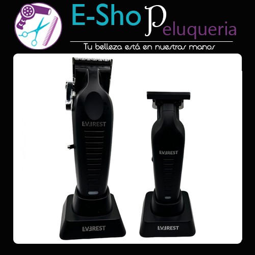 Kit Máquina De Corte Clipper + Patillera Trimmer Everest Commander