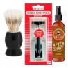 Kit Afeitadora Profesional Feather + Locion After Shave + Brocha