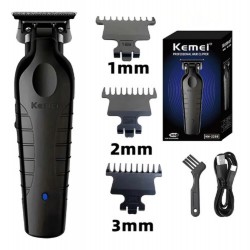 Trimmer Kemei 2299 + Clipper Km 2850 Kit Black