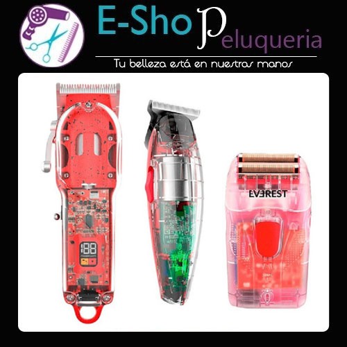 Kit Completo Maquina Patillera Shaver Linea Cristal Everest