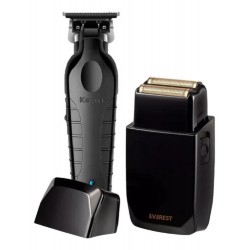 Trimmer Kemei 2299 + Shaver Afeitadora Kit Profesional Everest