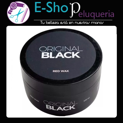 Original Black Pomada Cera Cabello Red Wax Barberia X 100 Ml