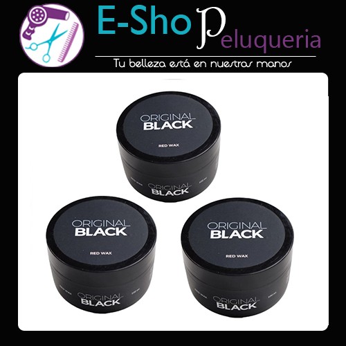 Pomada Cera Para El Cabello Original Black Red Wax 100ml Kit X3