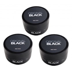 Pomada Cera Para El Cabello Original Black Red Wax 100ml Kit X3
