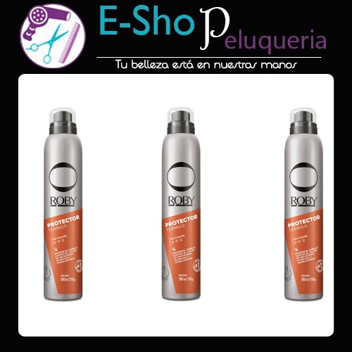 Spray Protector Termico Profesional Roby 200ml Kit x 3u