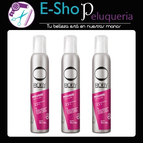 Mousse Capilar Roby Be Prof X 200 Ml x 3 Unidades