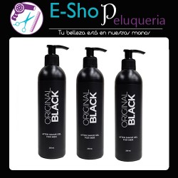 After Shave Gel Post Afeitado Barberia Original Black 250ml Kit x3