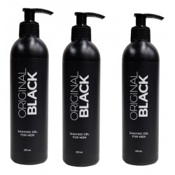 Gel De Afeitar Shaving Gel 250ml Original Black Kit x3