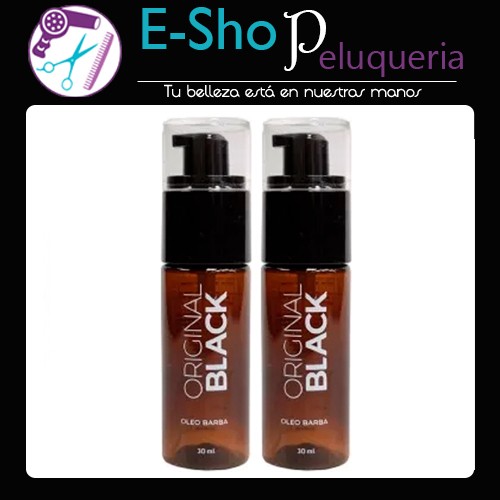 Original Black Oleo Para Barba Aceite Barbero X 30 Ml Kit x2