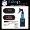 Kit Rociador Whisky + Gripper Tru Barber Negro + Navaja de Corte