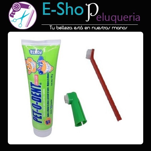 Kit Cepillo Dental Perros Gatos Higiene Doble +pasta Diente Kit