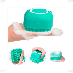 Esponja De Baño Para Mascotas Con Dispenser De Shampoo