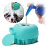 Esponja De Baño Para Mascotas Con Dispenser De Shampoo x2