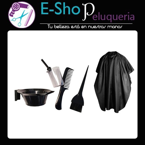 Kit De Coloración Eurostil 52667 Peluqueria + Capa