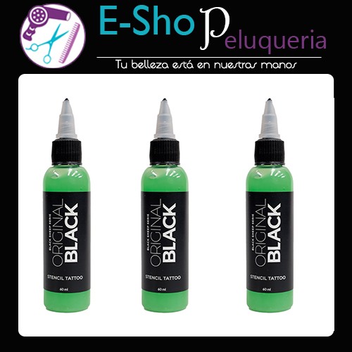 Stencil Fijador Hectografico Original Black 60cc Tattoo Kit x 3