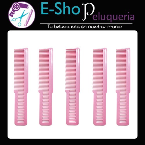 Kit Peine Para Maquina De Corte Profesional Barberia Barber Rosa x5