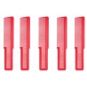Kit Peine Para Maquina De Corte Profesional Barberia Barber Rojo x 5