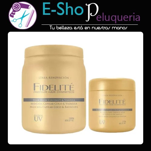 Mascara Fidelite Coco Y Vainilla Filtro Uv Pote 1kg + 270gr