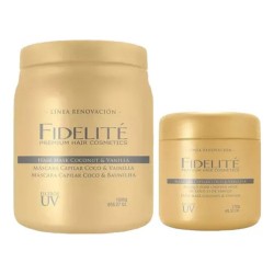 Kit Mascara Fidelite Coco Y Vainilla Filtro Uv Pote 1kg + 270gr