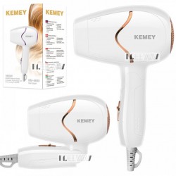 Secador De Pelo Mini Km-6839 Kemei 1800w Plegable De Viaje