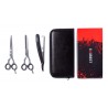 Everest Kit De Tijera Corte Microdentada + Pulir + Navaja 6