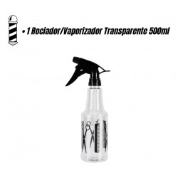 Kit Combo Barbería Peluquería Tijeras Capa Rociador Navaja