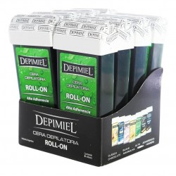 Cera Depilatoria Roll On Descartable Aloe Vera Depimiel Kit X8