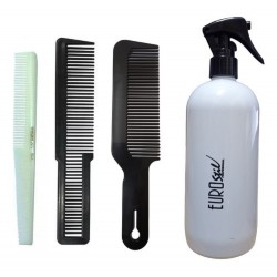 Kit Rociador Blanco Euro + Peines Tipo Wahl + 101 + 167