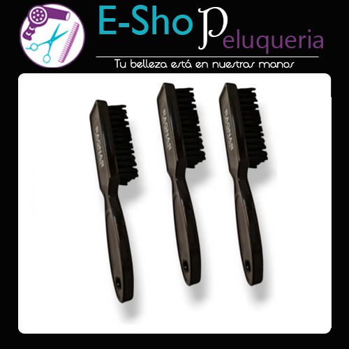 Cepillo Fade Ragnar Eurostil Barbería Peluquero Cuadrado Kit X3