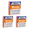 Treet Platinum Hojas De Afeitar Para Navaja Barbería X100 Kit X3