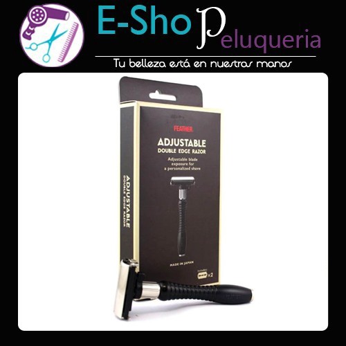 Afeitadora Feather Double Edge Razor Black Profesional