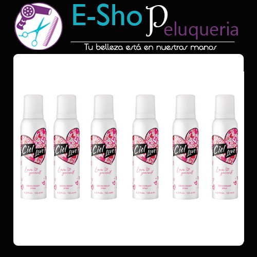 Ciel Love Mujer Fragancia Kit X 6 Desodorante X 123ml