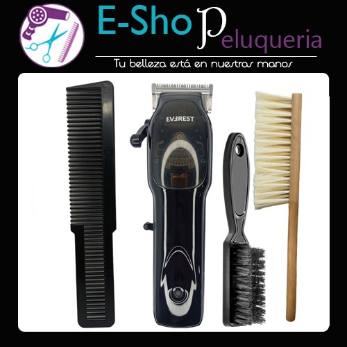Maquina De Corte Everest Commander 9000rpm Kit + Cepillos Y Peine
