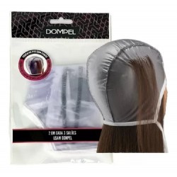 Kit Gorro De Pvc Para Mechas Dompel Iluminacion Claritos Reflejos + Bowl + Pincel