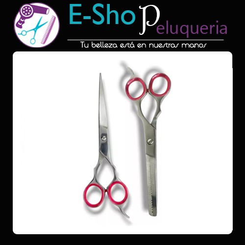 Kit Tijera De Corte + Pulir Excalibur Line Stylecut Corta Pelo 5.5